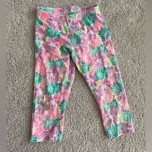 SO. Floral leggings. Size 7/8
